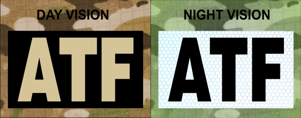 ATF IR SolasX patch Tan on IR Magic Black